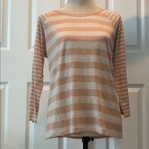 Joie lightweight long sleeved striped Med. shirt